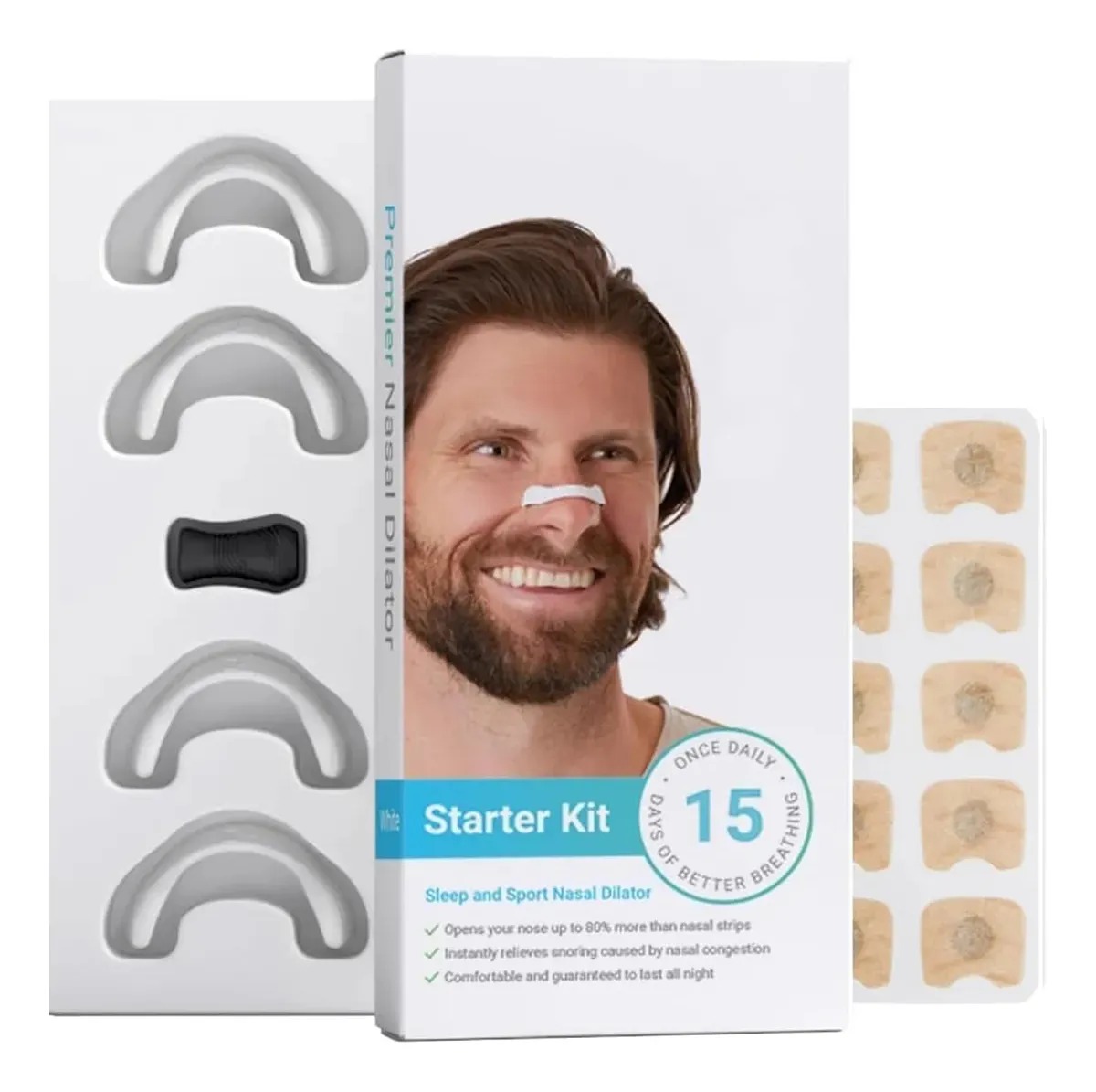 Miniatura 3 de Dilatador Nasal Antirronquidos 15 piezas